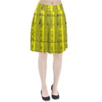 Black Yellow Punk Plaid Pleated Skirt