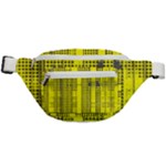 Black Yellow Punk Plaid Fanny Pack