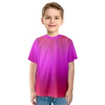 Fuchsia Ombre Color  Kids  Sport Mesh Tee