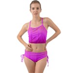 Fuchsia Ombre Color  Mini Tank Bikini Set