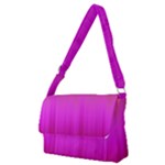 Fuchsia Ombre Color  Full Print Messenger Bag (M)