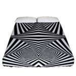 Black and White Stripes Fitted Sheet (Queen Size)