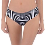 Black and White Stripes Reversible Classic Bikini Bottoms