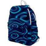 Blue Wavy Top Flap Backpack