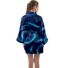 Long Sleeve Satin Kimono 