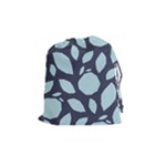 Orchard Fruits in Blue Drawstring Pouch (Medium)