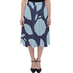 Orchard Fruits in Blue Classic Midi Skirt