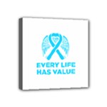 Child Abuse Prevention Support  Mini Canvas 4  x 4  (Stretched)
