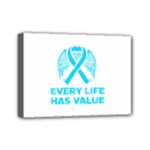 Child Abuse Prevention Support  Mini Canvas 7  x 5  (Stretched)