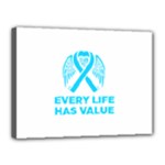 Child Abuse Prevention Support  Canvas 16  x 12  (Stretched)