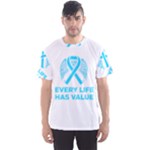 Child Abuse Prevention Support  Men s Sport Mesh Tee