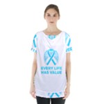 Child Abuse Prevention Support  Skirt Hem Sports Top