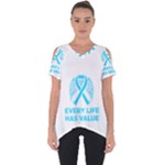 Child Abuse Prevention Support  Cut Out Side Drop Tee