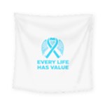 Child Abuse Prevention Support  Square Tapestry (Small)