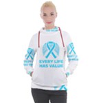 Child Abuse Prevention Support  Women s Hooded Pullover