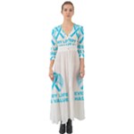 Child Abuse Prevention Support  Button Up Boho Maxi Dress