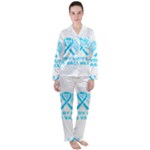 Child Abuse Prevention Support  Satin Long Sleeve Pyjamas Set