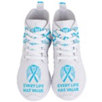 Child Abuse Prevention Support  Women s Lightweight High Top Sneakers