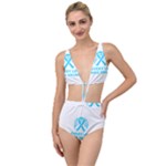 Child Abuse Prevention Support  Tied Up Two Piece Swimsuit