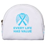 Child Abuse Prevention Support  Horseshoe Style Canvas Pouch