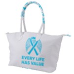 Child Abuse Prevention Support  Canvas Shoulder Bag