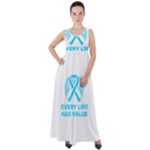 Child Abuse Prevention Support  Empire Waist Velour Maxi Dress