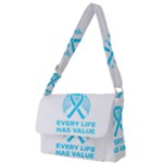 Child Abuse Prevention Support  Full Print Messenger Bag (L)