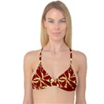 Flowery Fire Reversible Tri Bikini Top