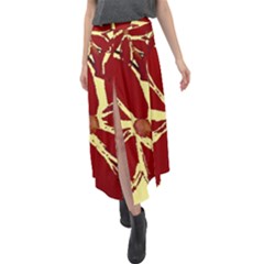 Velour Split Maxi Skirt 