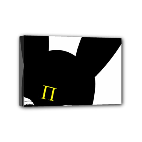 Bunny Girl Mask Mini Canvas 6  x 4  (Stretched) from ArtsNow.com