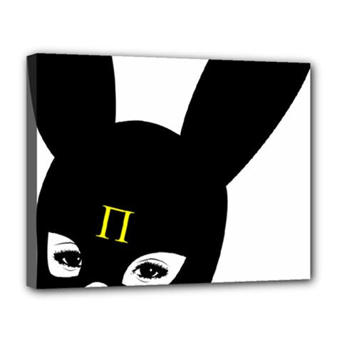 Bunny Girl Mask Canvas 14  x 11  (Stretched) from ArtsNow.com