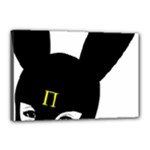Bunny Girl Mask Canvas 18  x 12  (Stretched)