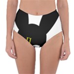 Bunny Girl Mask Reversible High-Waist Bikini Bottoms