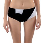 Bunny Girl Mask Reversible Mid-Waist Bikini Bottoms