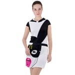 Bunny Girl Mask Drawstring Hooded Dress