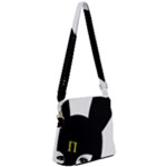 Bunny Girl Mask Zipper Messenger Bag