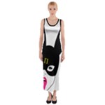 Bunny Girl Mask Fitted Maxi Dress