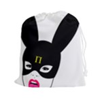 Bunny Girl Mask Drawstring Pouch (2XL)