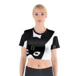 Bunny Girl Mask Cotton Crop Top