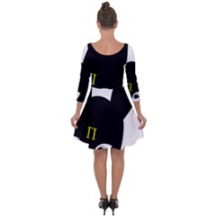 Quarter Sleeve Skater Dress 