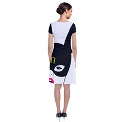Short Sleeve Front Wrap Dress 