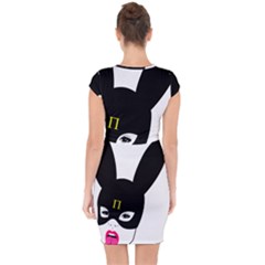 Capsleeve Drawstring Dress  
