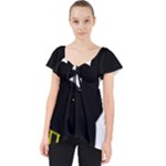 Bunny Girl Mask Lace Front Dolly Top
