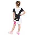 Kids  Short Sleeve Velvet Dress 
