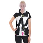 Bunny Girl Mask Women s Button Up Vest