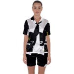 Bunny Girl Mask Satin Short Sleeve Pyjamas Set