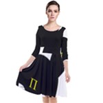 Bunny Girl Mask Quarter Sleeve Waist Band Dress