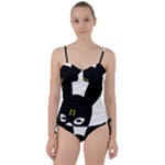 Bunny Girl Mask Sweetheart Tankini Set