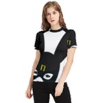 Bunny Girl Mask Women s Short Sleeve Rash Guard