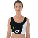 Bunny Girl Mask Velvet Crop Top